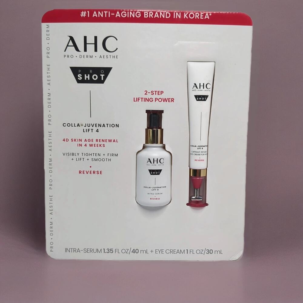 AHC Pro Shot Colla-Rejuvenation Lift 4 Duo Serum 40ml + Eye Cream 30ml Brand New